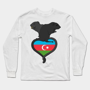 Gerbil Azerbaijan (dark) Long Sleeve T-Shirt